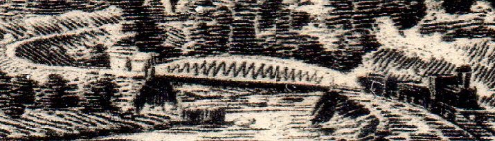 Belgian Congo Belge 50c Mols train on bridge